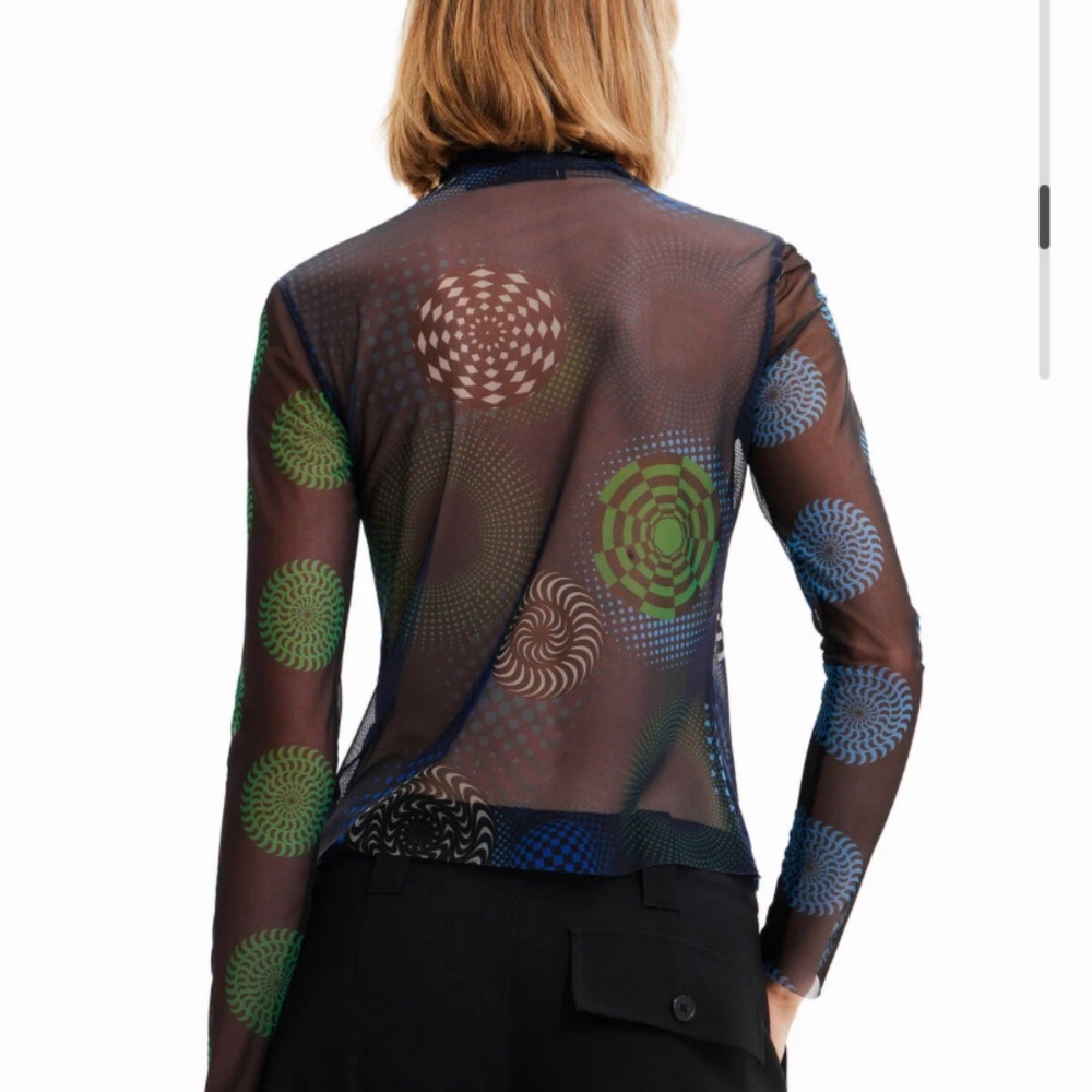 Desigual Tulle Circles Long-Sleeve - Picture 9 of 11